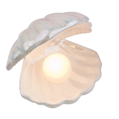 CERAMIC PEARL OYSTER LAMP